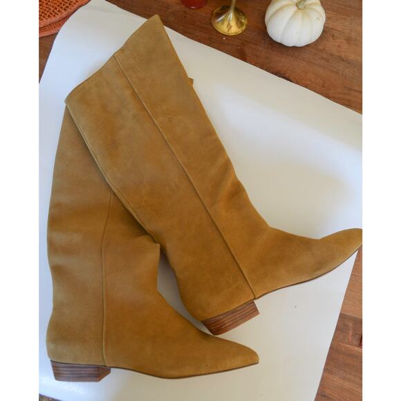 Anthropologie Silent D Bianca Boots Suede Size 38 - Picture 4 of 8